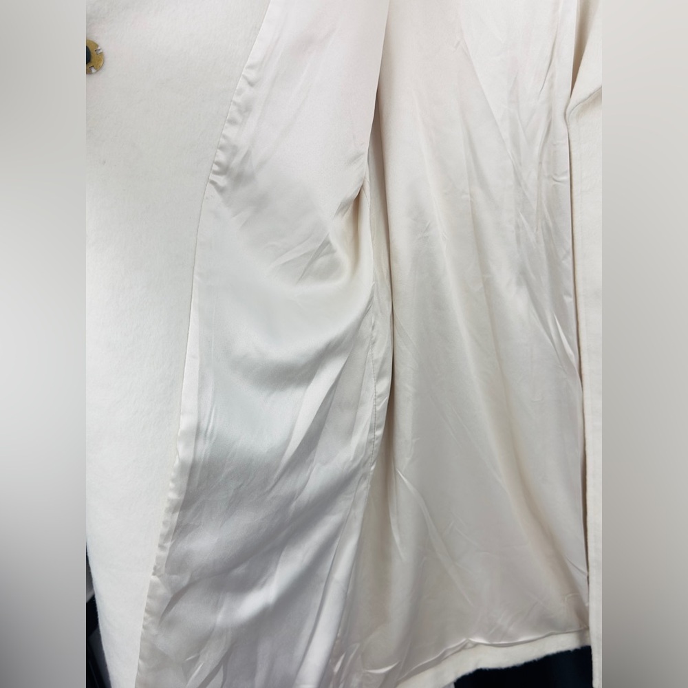 “Guess” - Cream Snow White Belted Trench Coat (Sustainable Wool Garment) NWT - Picture 8 of 15